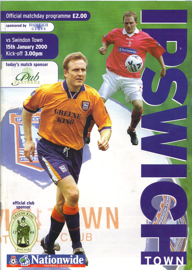 <b>Saturday, January 15, 2000</b><br />vs. Ipswich Town (Away)
